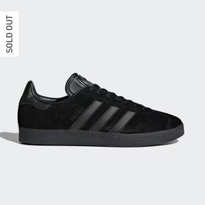 Adidas Gazelle Black on Black Suede Shoes. Sold out online.